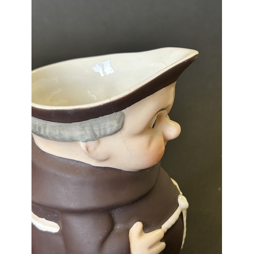 81 - Three vintage West German Goebel monk items to include two jugs (one with hairline crack) and a lidd... 