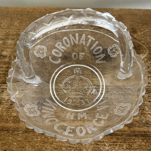 83 - A selection of mixed glassware including a painted brown bottle, a white glass hand painted vase (po... 