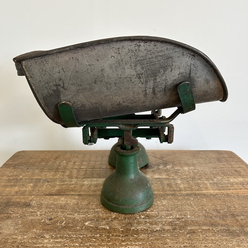 97 - A set of vintage Carnegie & Layton Birmingham scales with later green paint