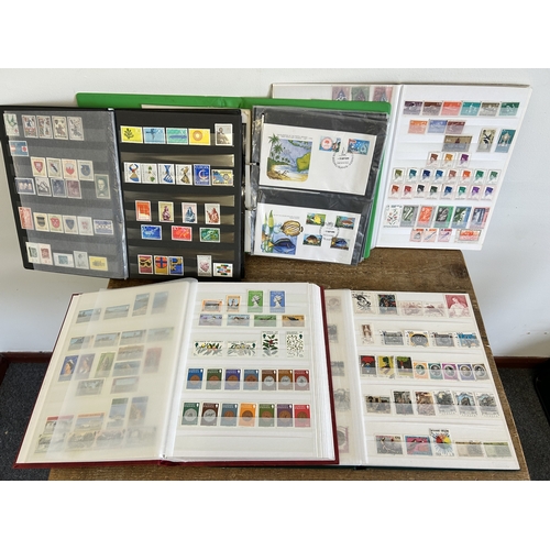 361 - Five stamp stock books to include mint stamps, all well displayed including Guernsey, Coco Islands, ... 