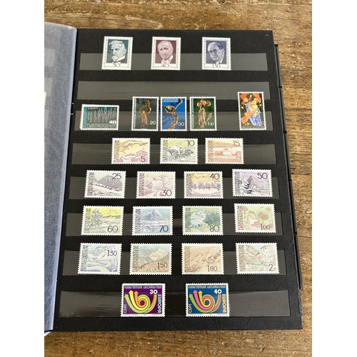 361 - Five stamp stock books to include mint stamps, all well displayed including Guernsey, Coco Islands, ... 