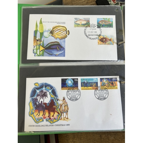 361 - Five stamp stock books to include mint stamps, all well displayed including Guernsey, Coco Islands, ... 