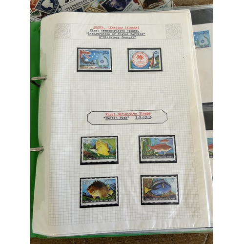 361 - Five stamp stock books to include mint stamps, all well displayed including Guernsey, Coco Islands, ... 