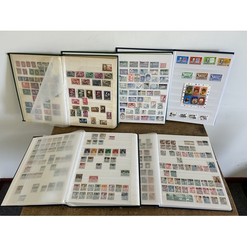 362 - Five stamp stock books to include mint stamps, all well displayed including Czechoslovakia, DDR (Eas... 