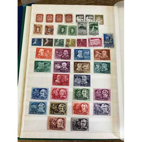 362 - Five stamp stock books to include mint stamps, all well displayed including Czechoslovakia, DDR (Eas... 