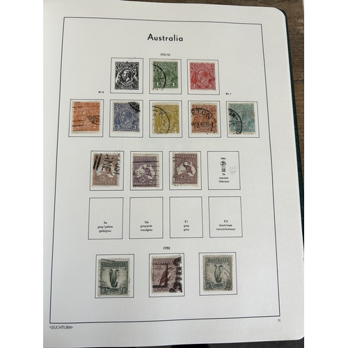 363 - Three stamp stock books, all well displayed to include East Germany, Greece and Australia, the first... 