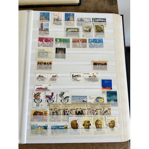 364 - Four stamp stock books, mint to average condition, some late 19th Century to early 20th Century stam... 