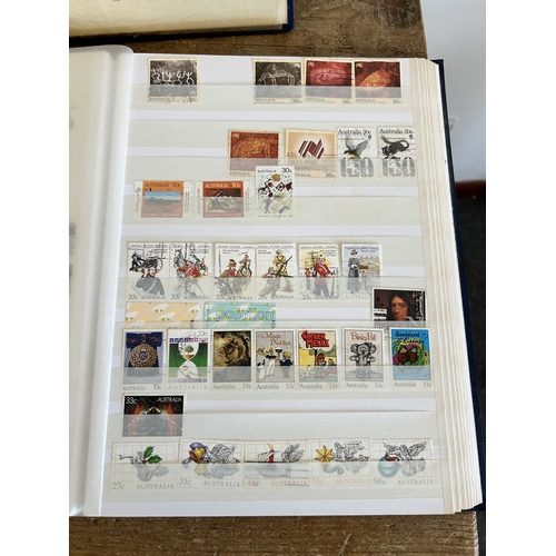 364 - Four stamp stock books, mint to average condition, some late 19th Century to early 20th Century stam... 