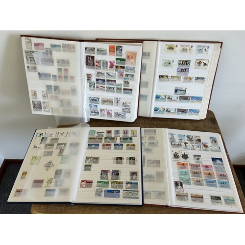 367 - Four stock books of stamps including mint stamps to include France, British Colony, Bermuda/Barbados... 