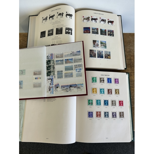 368 - Two Stanley Gibbons Windsor album stamp collections, both approx. three quarters full, very good to ... 