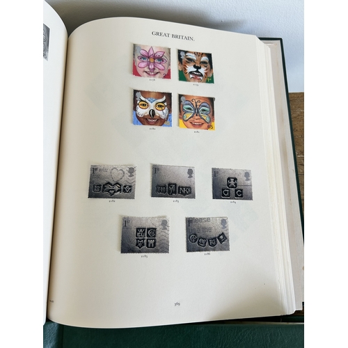 368 - Two Stanley Gibbons Windsor album stamp collections, both approx. three quarters full, very good to ... 