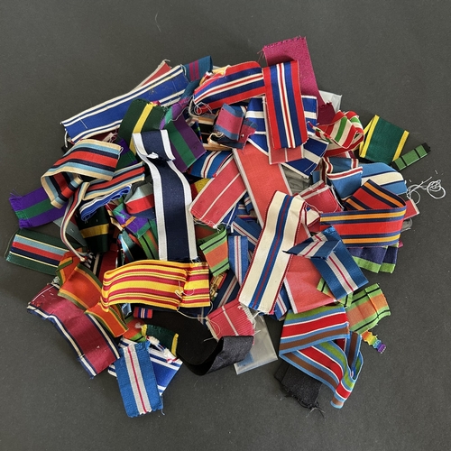 A quantity of medal ribbons