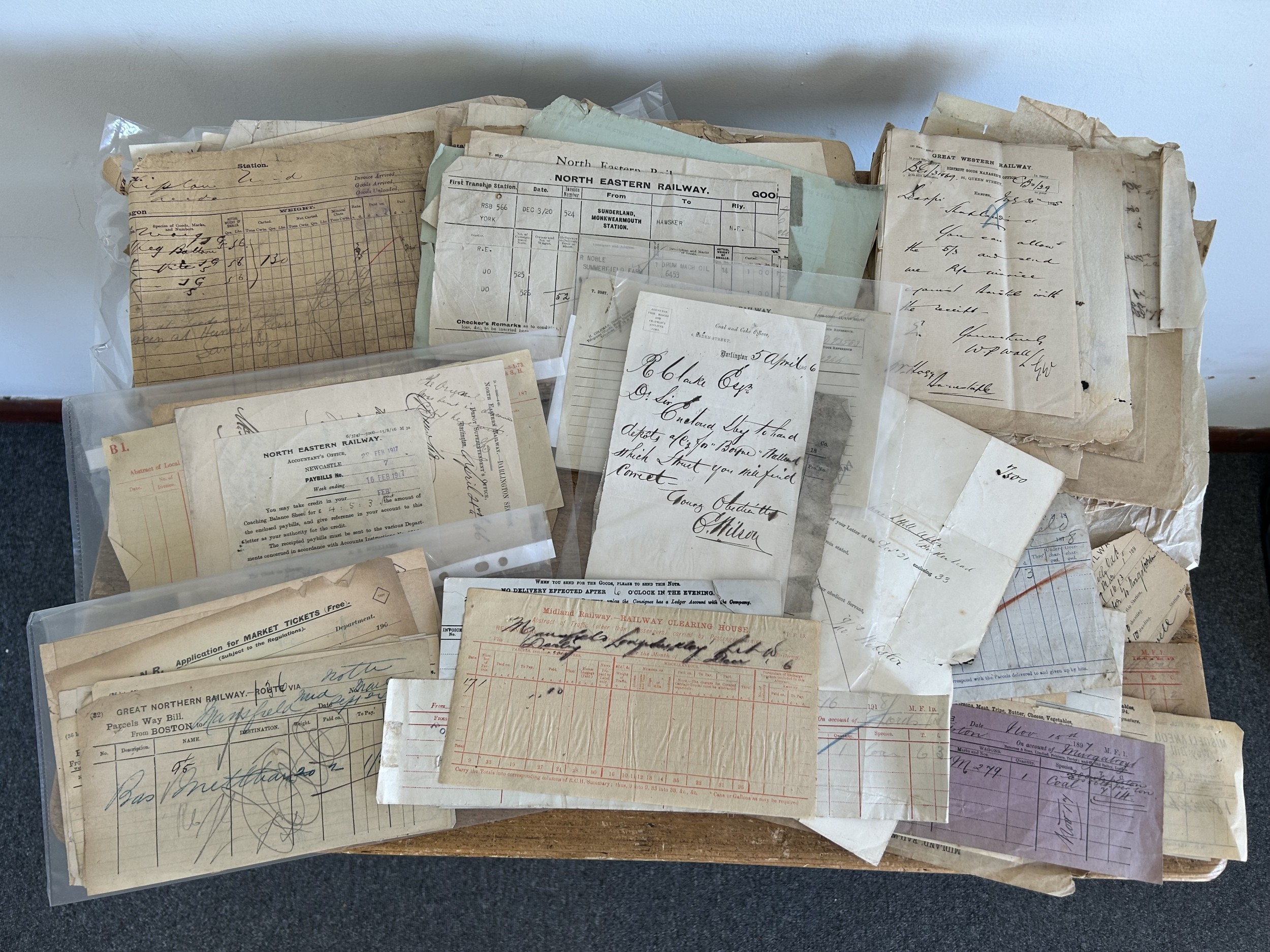A collection of late Victorian to early 20th Century railway related ...