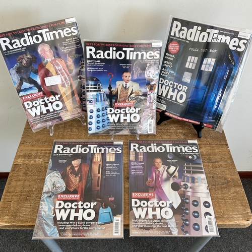 Four Dr Who 'Battles In Time' collectors cards with magazines plus five ...