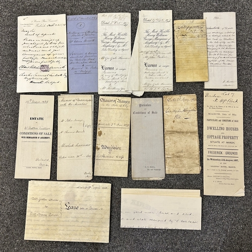A large collection of mainly 19th Century official papers including ...