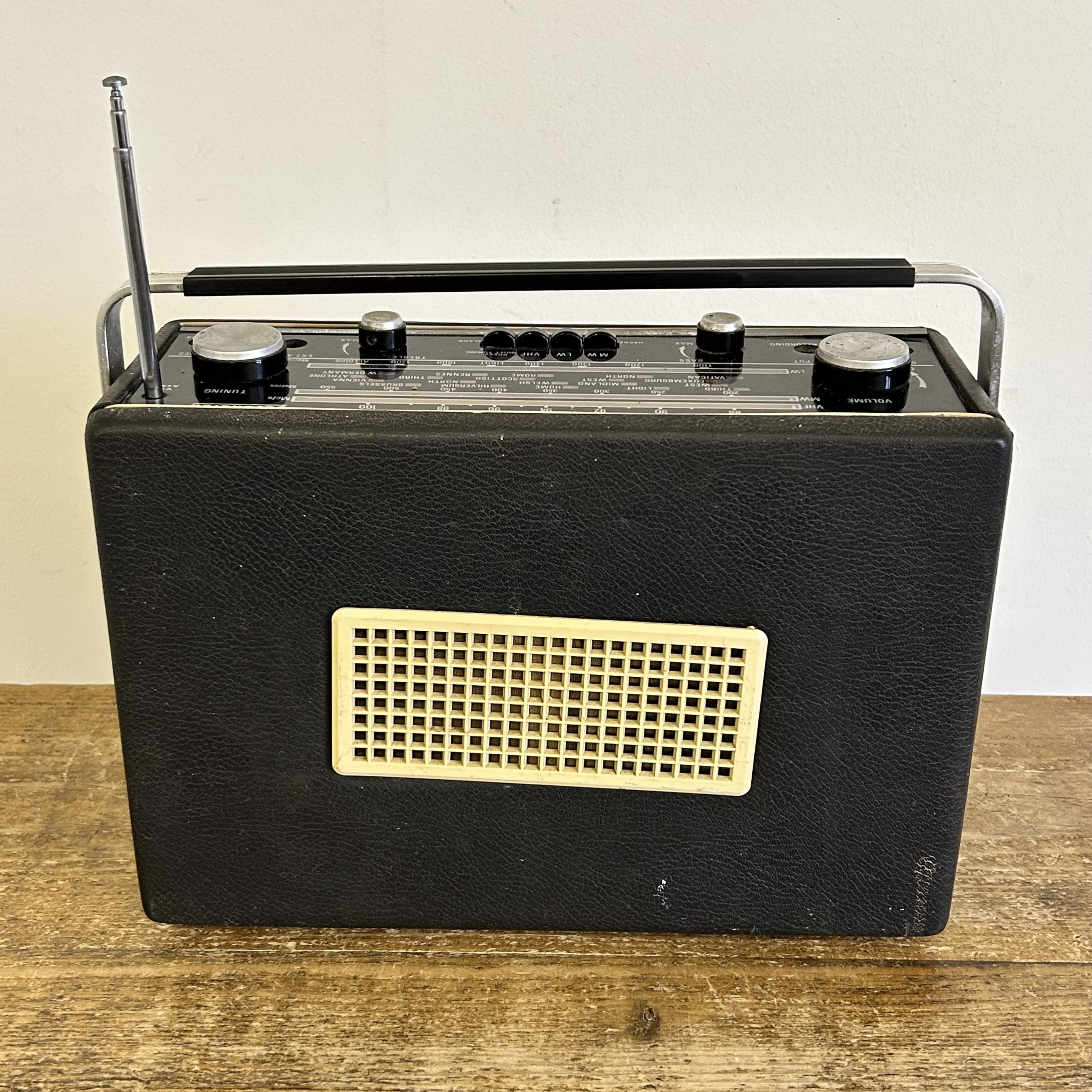 A vintage Hacker Radio Ltd 'Sovereign', Model No.RP18 with swivel base ...