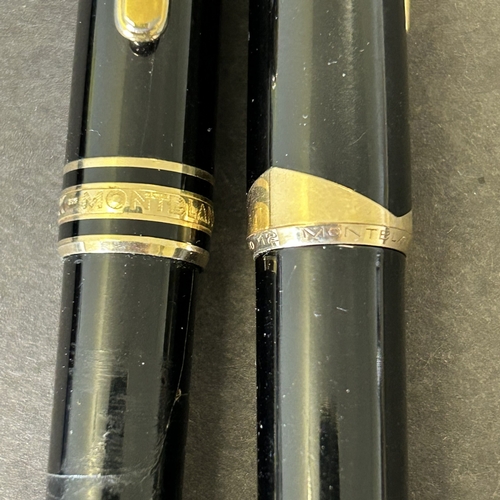 200 - A Montblanc Meisterstuck No.12 fountain pen plus a Montblanc ballpoint pen (with damage and repaired... 