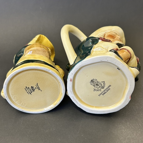 201 - Wood & Sons Toby jug, a Toby teapot and a boxed York Centenary mug