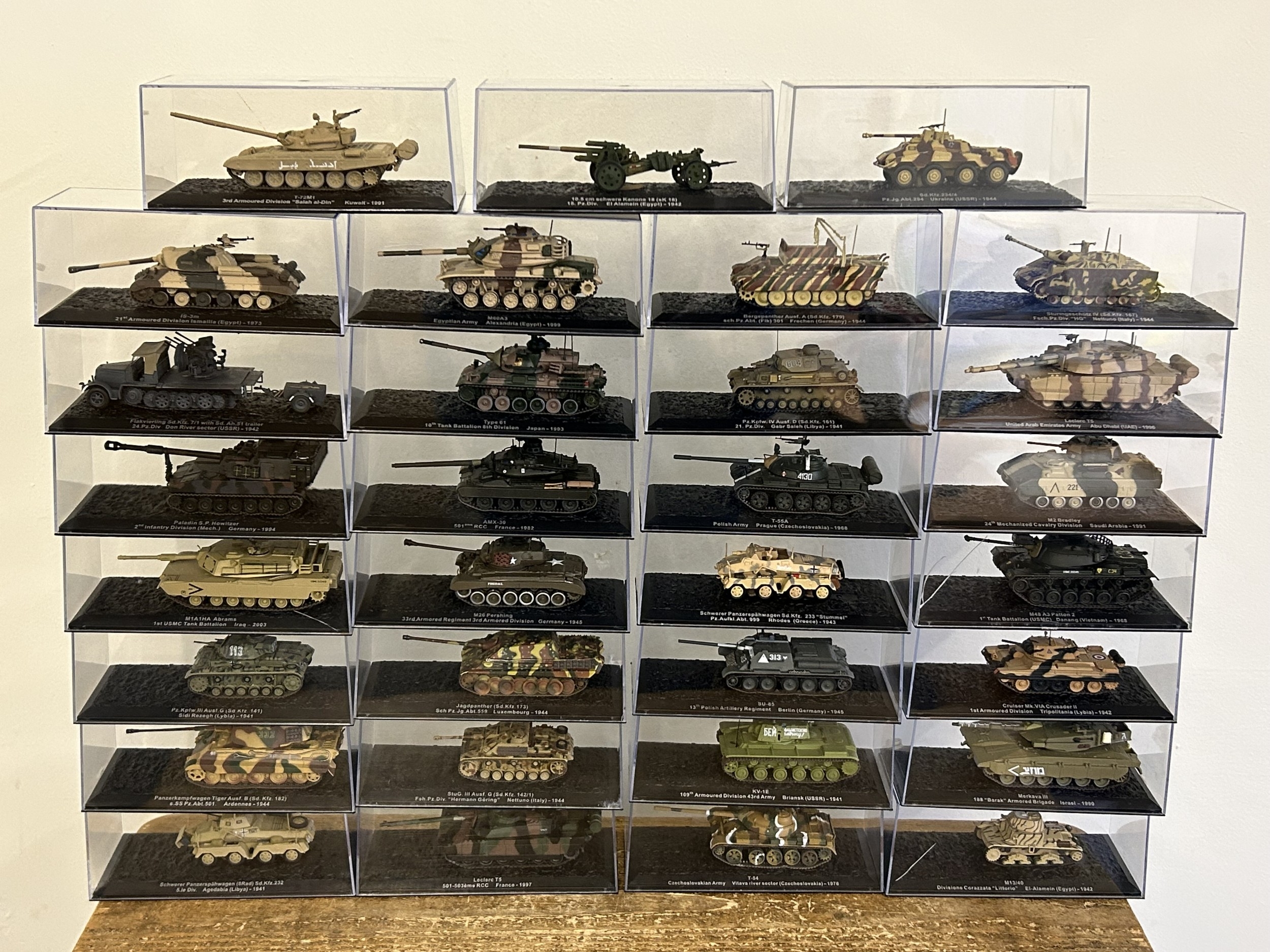 Thirty one boxed, most likely Deagostini 'Combat Tanks Collection ...