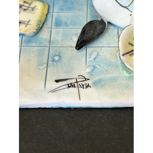 74 - A collection of eight vintage Italian Zampiva ceramic clown figures, the tallest approx. 4 1/2