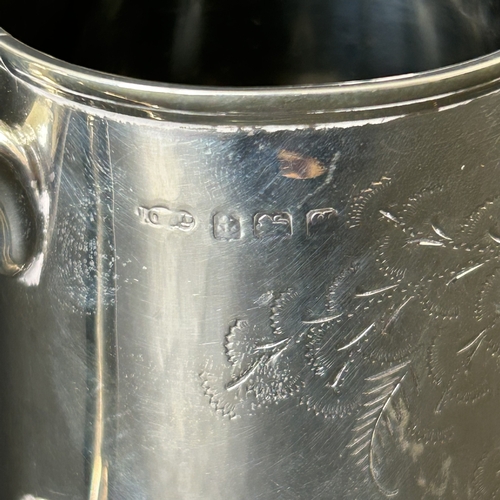 154 - A hallmarked silver christening mug, just under approx. 3 1/2