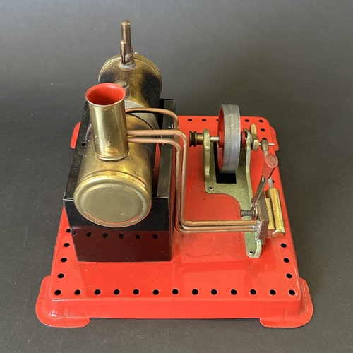 16 - A vintage Mamod stationary steam engine with accessories (used condition)