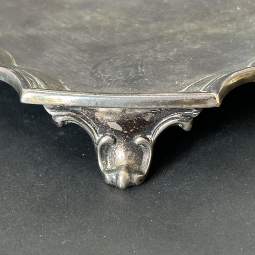 160 - A Walker & Hall hallmarked silver tray, approx. 8