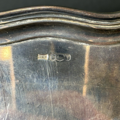 160 - A Walker & Hall hallmarked silver tray, approx. 8