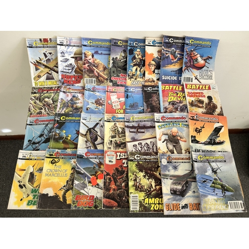 18 - A small collection of vintage Commando comics (used condition)