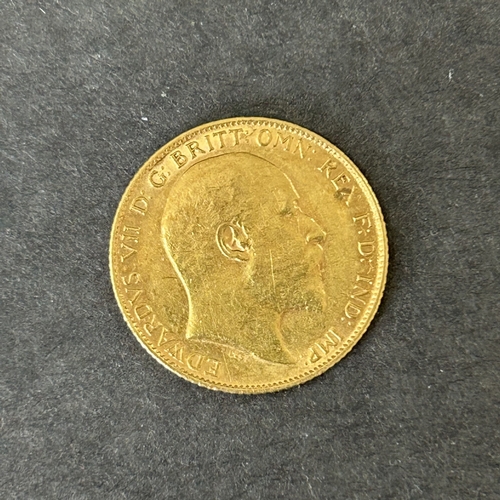 185 - An Edward VII 1907 half sovereign