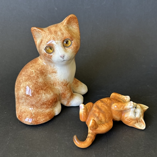 219 - A small Winstanley No.1 ginger cat, approx. 4 1/2