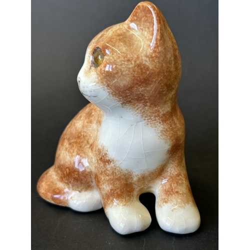 219 - A small Winstanley No.1 ginger cat, approx. 4 1/2