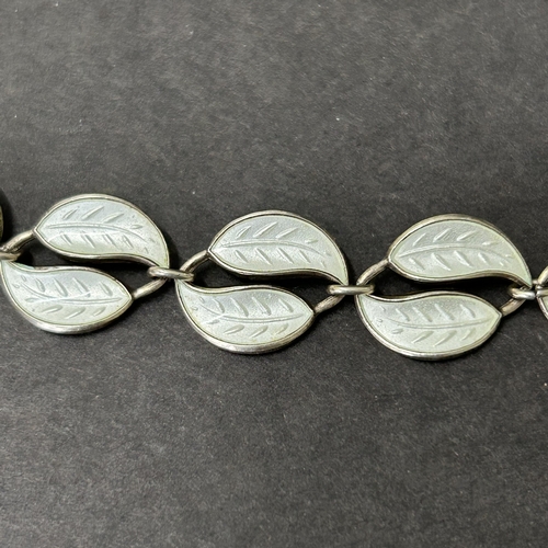 323 - A pair of 925 sterling silver Norwegian made clip-on earrings together with a matching but unmarked ... 