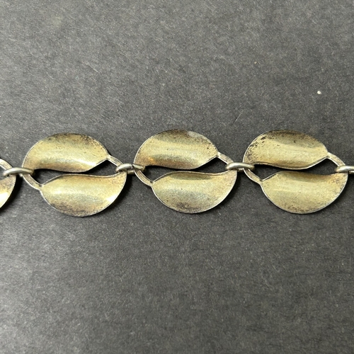 323 - A pair of 925 sterling silver Norwegian made clip-on earrings together with a matching but unmarked ... 