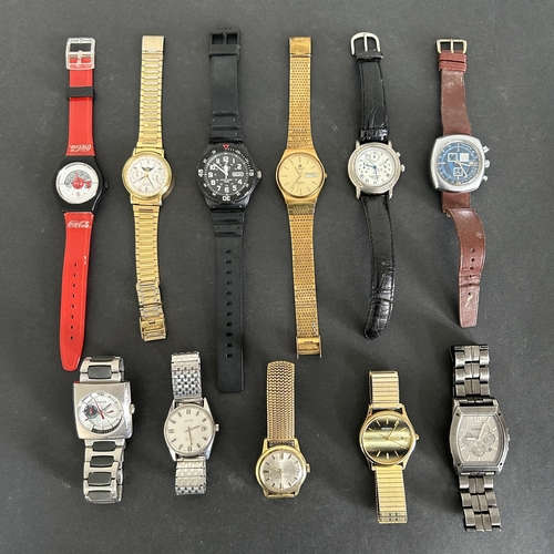 349 - Mixed vintage and fashion wristwatches (all as found)