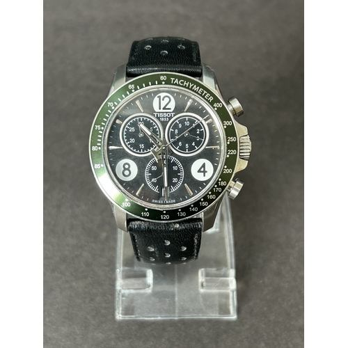 353 - A boxed Tissot Sports chronograph gentlemans wristwatch, Model No.T106417A, 42mm dia (running at the... 