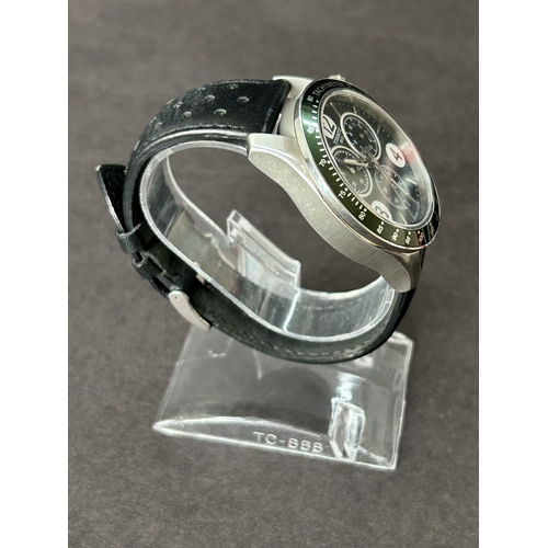 353 - A boxed Tissot Sports chronograph gentlemans wristwatch, Model No.T106417A, 42mm dia (running at the... 