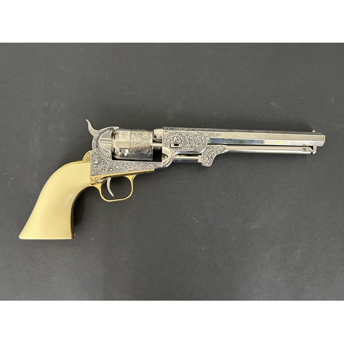 368 - A new and boxed replica of a Colt 36 cal 1861 Navy revolver, all moving parts, inert (over 18's only... 