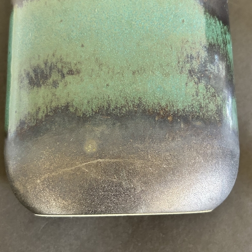 65 - A vintage West German Scheurich ceramic vase (as found, hairline crack) together with a Goebel glass... 