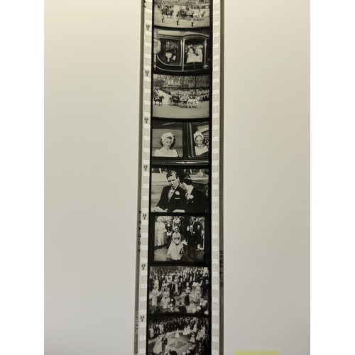 89 - A vintage Dumbo box with 'film strips' of short rolls of film including Disney Peter Pan, 1960 Royal... 