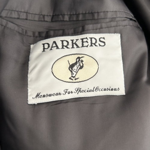 389 - Three Parkers 'Masterhand' gentlemans velvet evening jackets to include a purple jacket size 42, a b... 