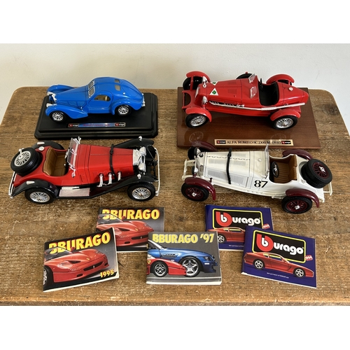 411 - Boxed and loose vintage collectors vehicles including Matchbox and Lledo, a Burago 1:20 scale Merced... 