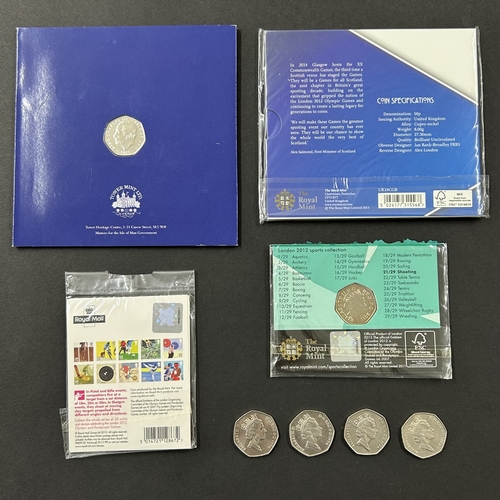 113 - Various packaged and loose 50p collectors coins including Olympics, King Charles III etc (12 in tota... 