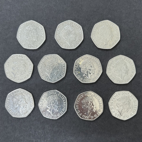 117 - Eleven collectors 50p's (in circulated condition)