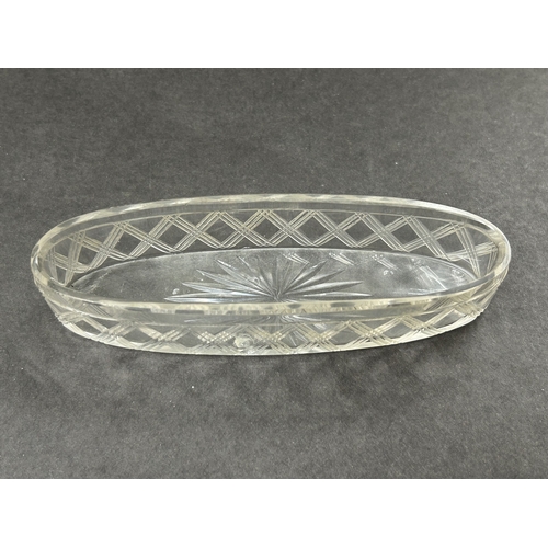 184 - A hallmarked silver lidded dressing table glass jar, approx. 5 1/4