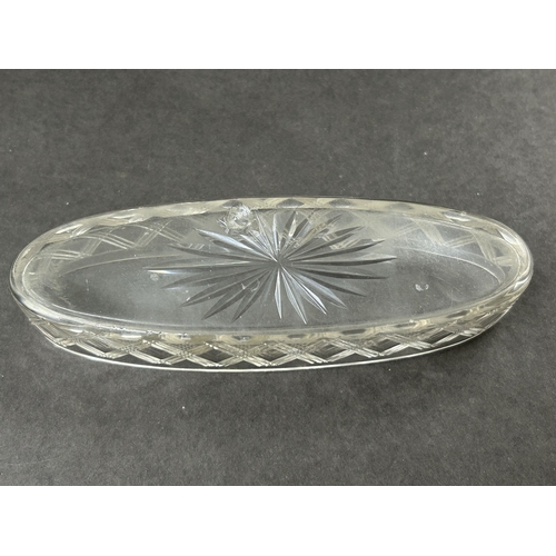 184 - A hallmarked silver lidded dressing table glass jar, approx. 5 1/4
