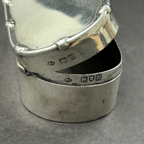 188 - An Edwardian hallmarked silver lidded box, London 1907, approx. 4 1/4