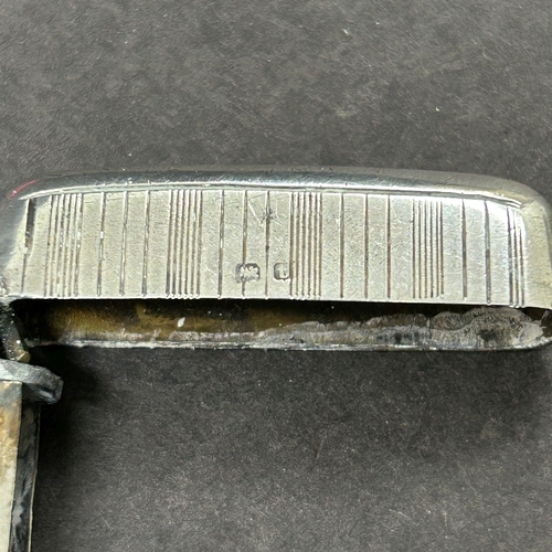 195 - A hallmarked silver vesta case, Birmingham, approx. 2