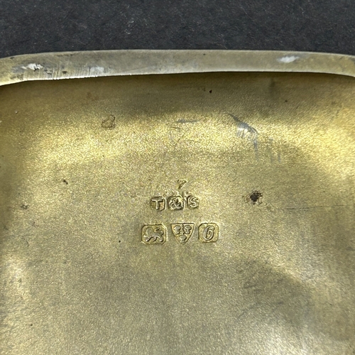 196 - A hallmarked silver small cigarette case, Chester hallmark, approx. 3