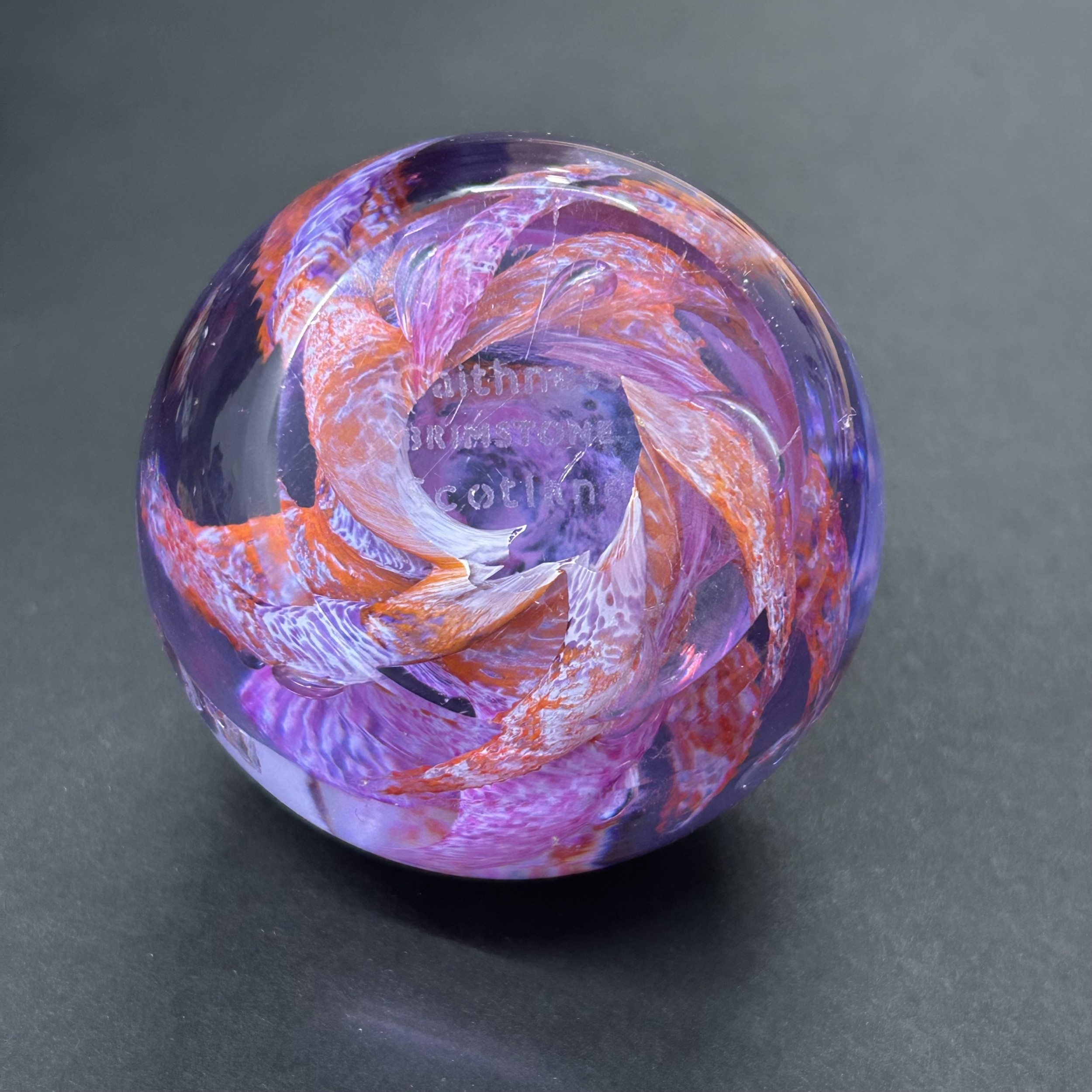 Various Millefiori style glass paperweights plus a Caithness Brimstone ...